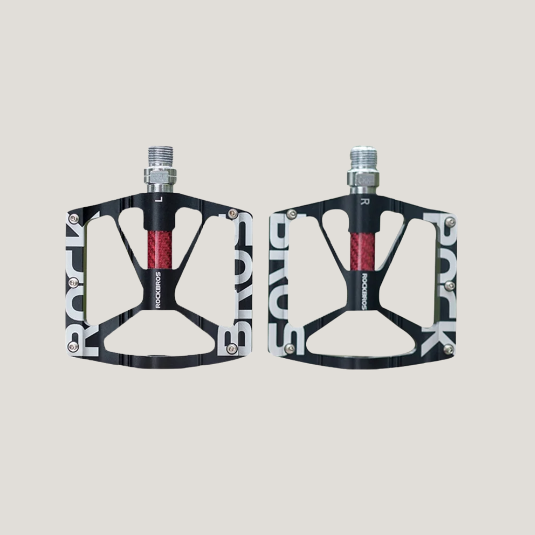 ROCKBROS Bicycle Pedals Alloy Bearings Cycling Pedals Platform Bike Flat Pedal Pedals Reflective Anti-slip MTB Bike Accessories