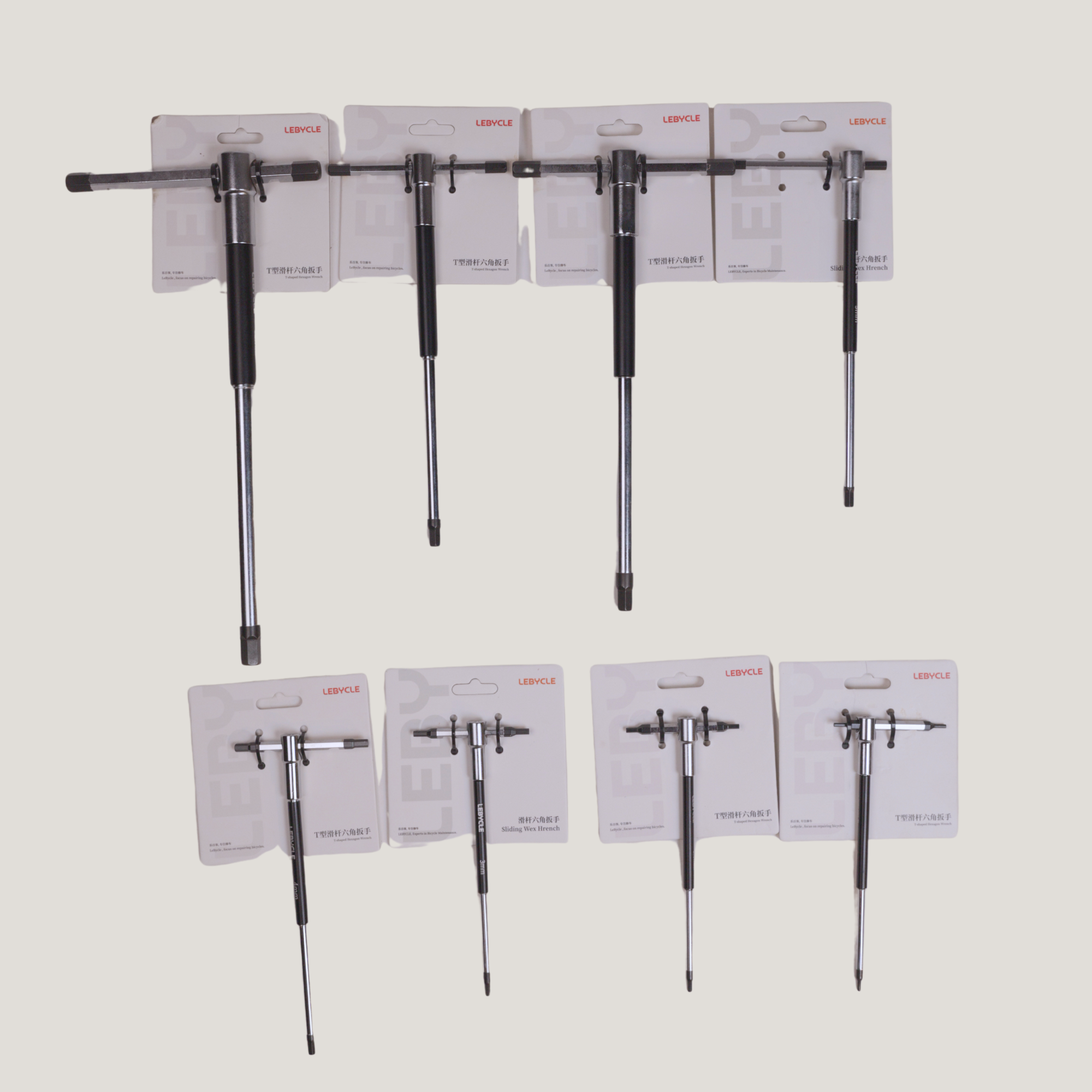 Sliding Hex Wrench 2/2.5/3/4/5/6/8/10 mm SET of 8