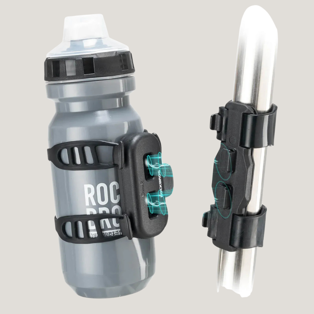 ROCKBROS Hot Sale Portable Outdoor Road Bike Silicone Magnetic Water Bottle Cage Lightweight Adjustable Durable Bicycle Holder
