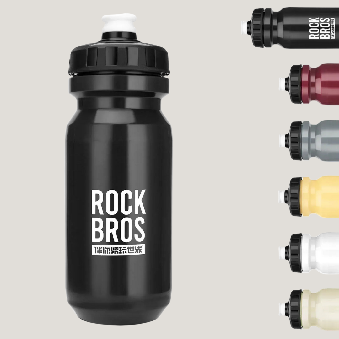 Vibrant Squeeze Cycling Water Bottle 600ml Black