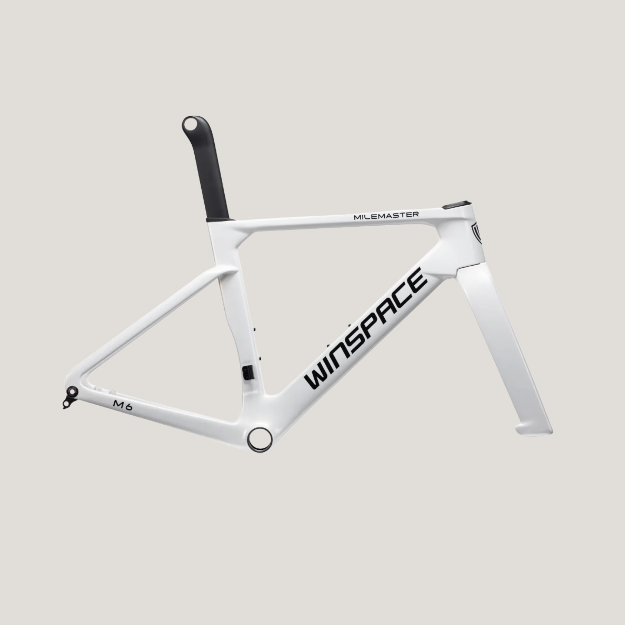 Winspace MileMaster M6 Carbon Frameset Chameleon White
