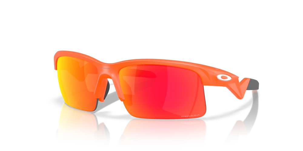 Okaley sunglass Capacitor (Youth Fit) prizm road Lenses with polished stonewash Frame