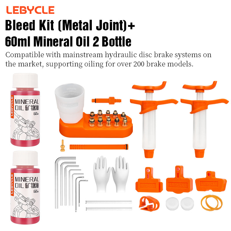LeBycle Shimano Brake Bleed Kit With Mineral Oil