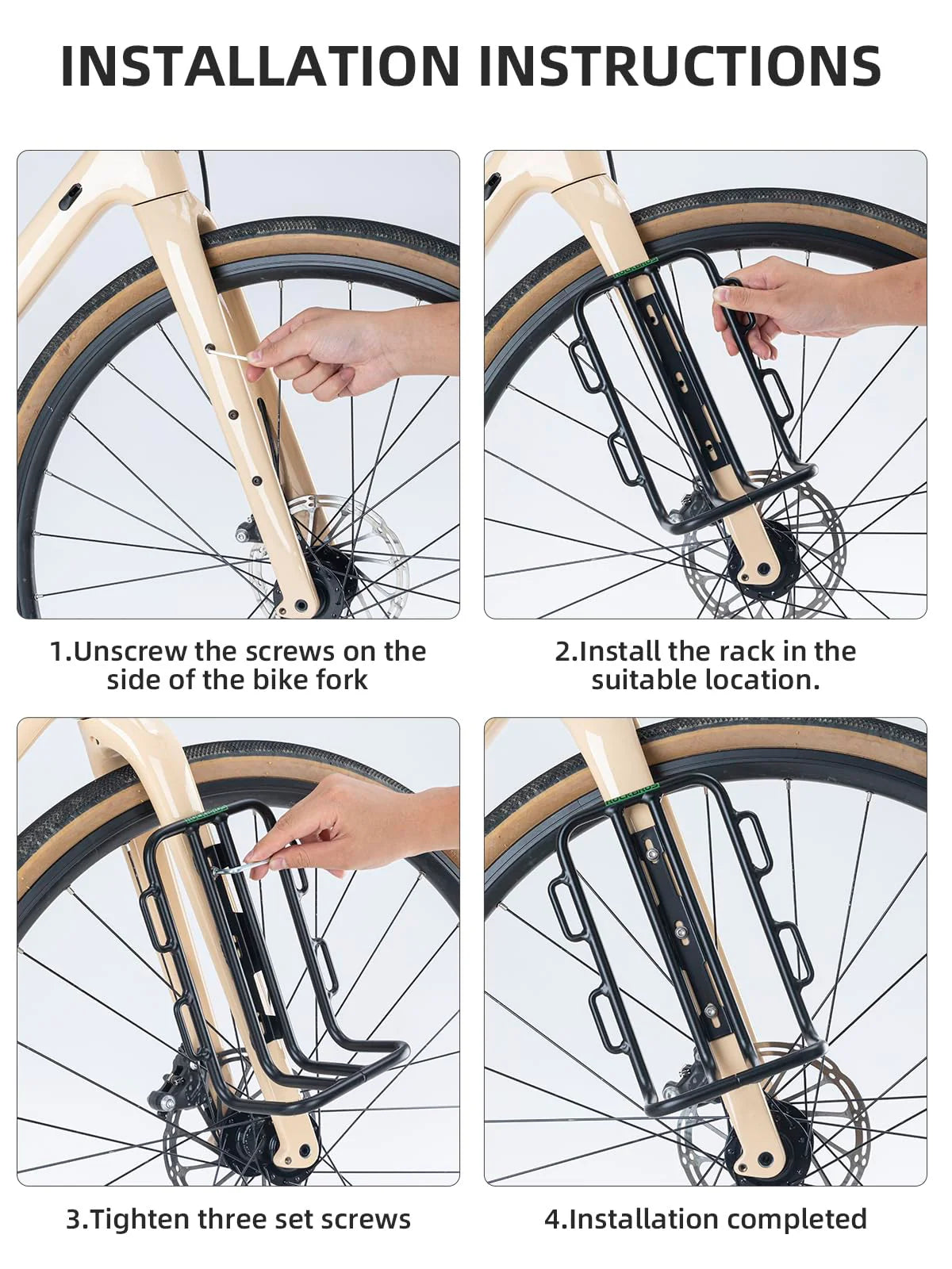 Front Fork Rack for Bikepacking