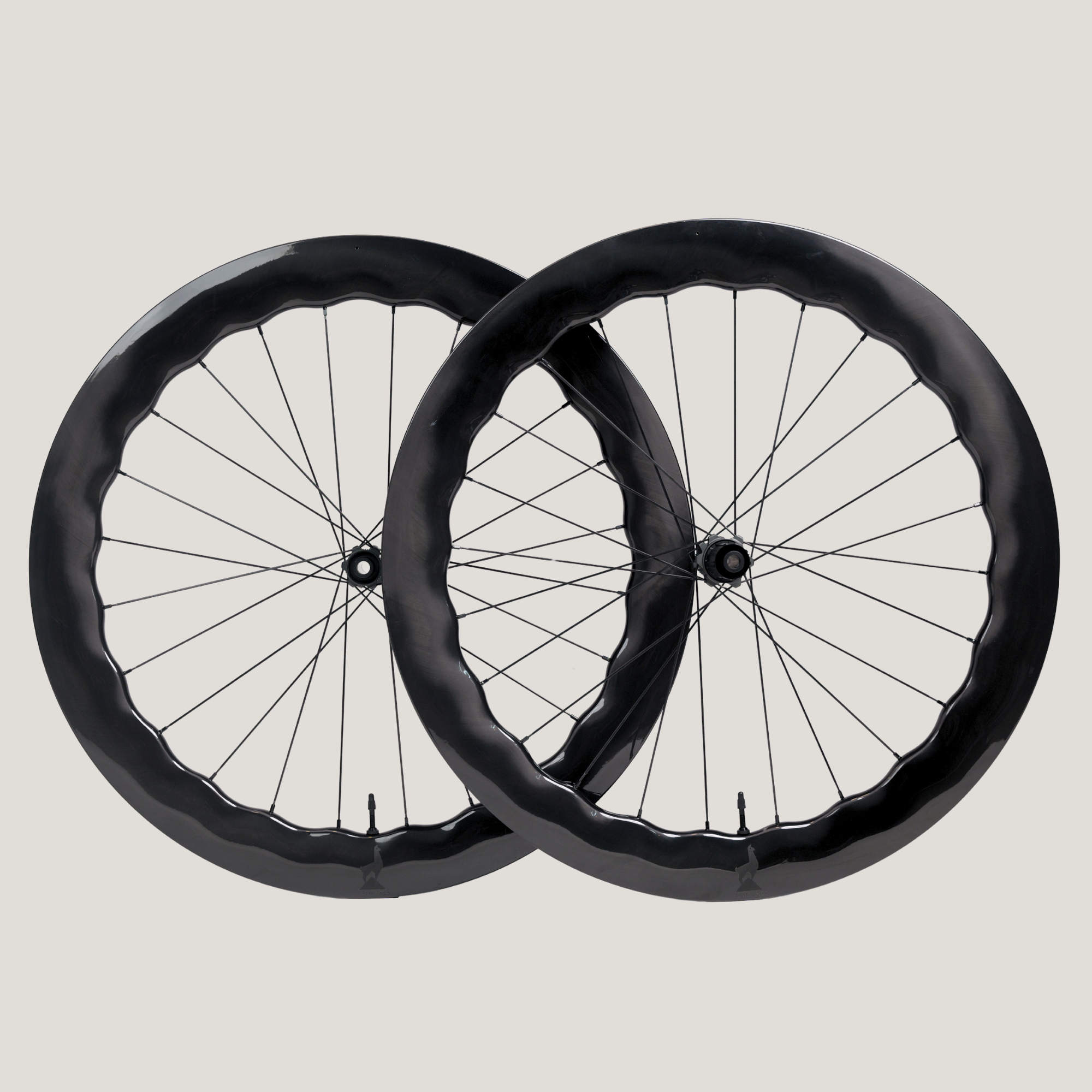 Strada6560 Wave Design Carbon wheelset- Laser Decal