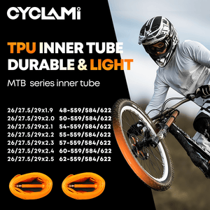 CYCLAMI 65g TPU MTB 1.9 to 2.5inch (MTB) 27.5 Inch- Plastic Valve by Cyclami – DoGoodCo product photo 6