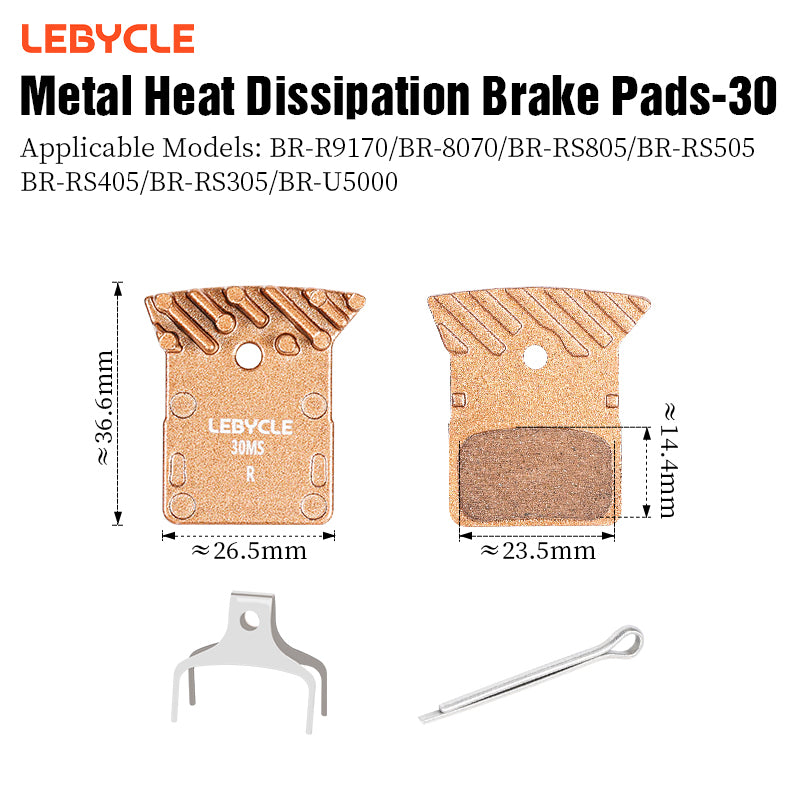 Metallic Brake Pad compatible Road Shimano Brakes