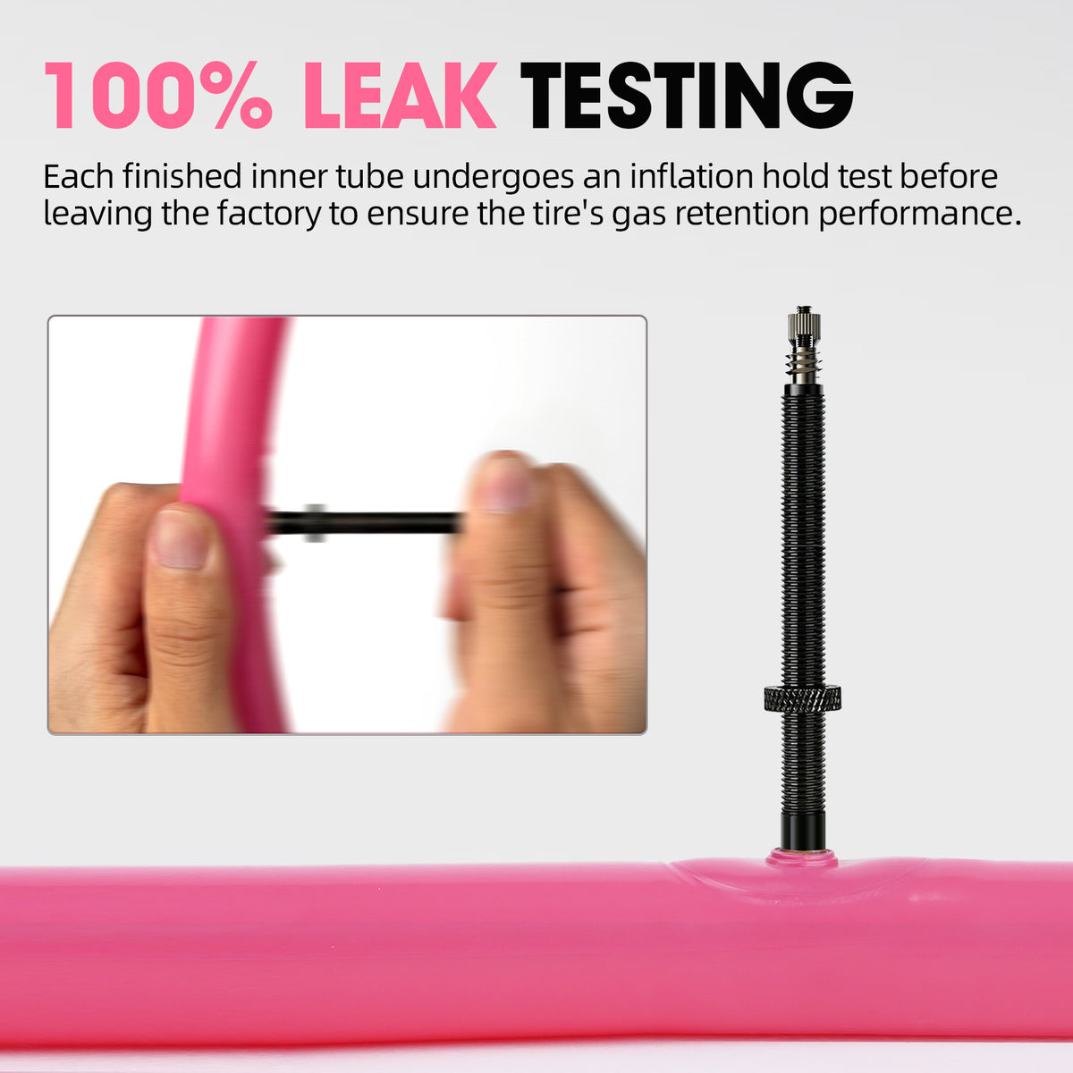 CYCLAMI TPU tube 100% leak testing before leaving factory