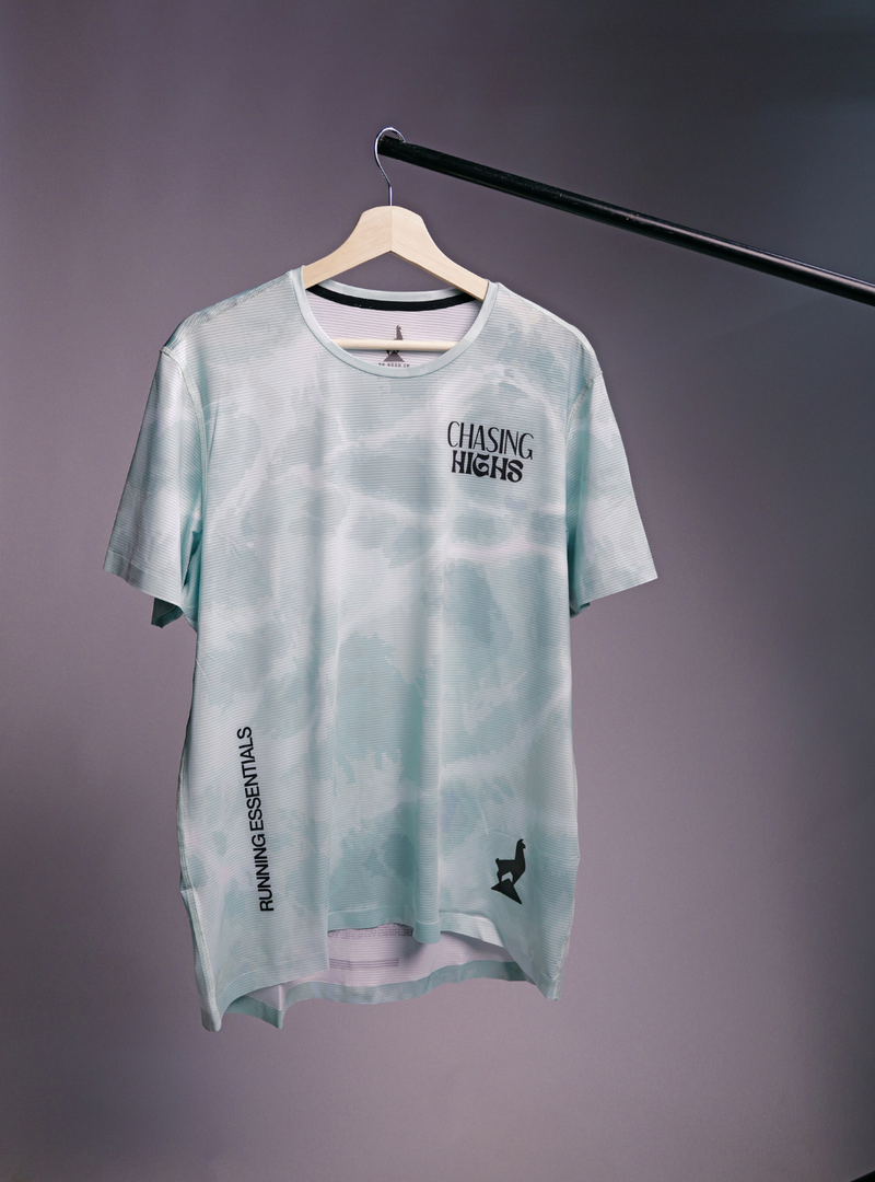 Sports Wear Essentials Chasing Highs Running T Shirts Blue Wave