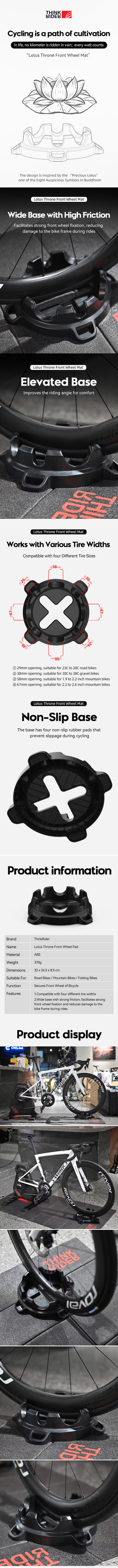 ThinkRider Indoor Trainer Front Wheel Holder by ThinkRider – DoGoodCo product photo 2