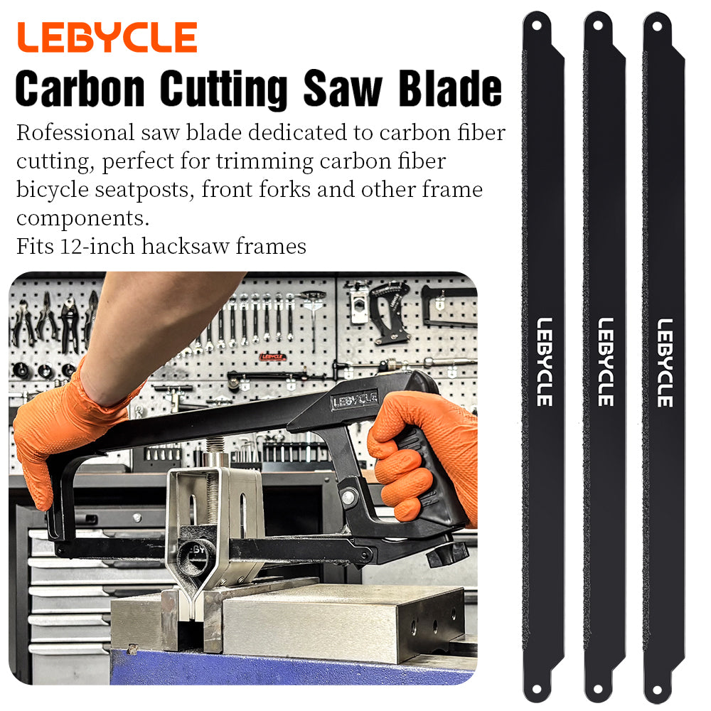 LEBYCLE carbon cutting saw blade set of three, dedicated blades for cutting carbon fiber bike components