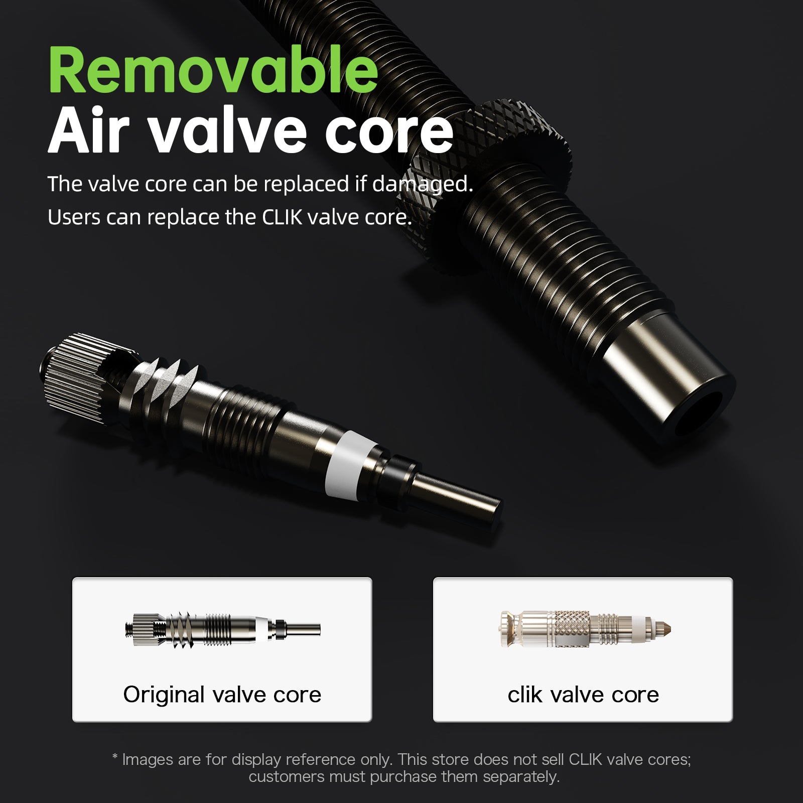 CYCLAMI 38g Green TPU Road 18-32C (Road) 60mm Metal Valve by Cyclami – DoGoodCo product photo 7