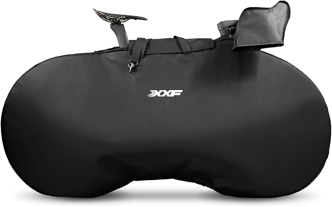 XXF N4003 full-coverage padded bike transport bag, black, fits full-size bikes