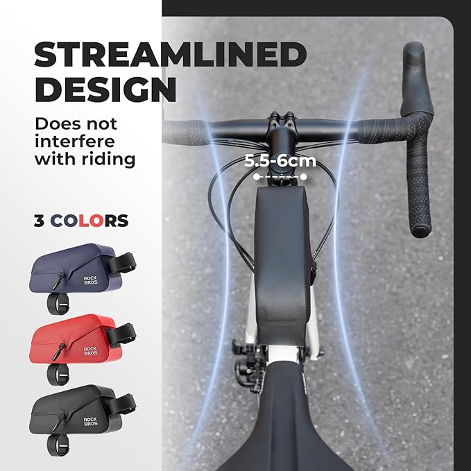 ROCKBROS Bicycle Top Tube Bag 0.9 Litre Magnetic Suction Cycling Bag Waterproof Portable Front Frame Pack Large Capacity For MTB Road Bike by Rockbros – DoGoodCo product photo 2