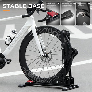 ROCKBROS Bike Stand Floor Foldable Bike Parking Stand 2-in-1 Adjustable Vertical Bicycle Holder Rack for 24"-29" Mountain Road Bike Indoor Outdoor Garage Storage by Rockbros – DoGoodCo product photo 5