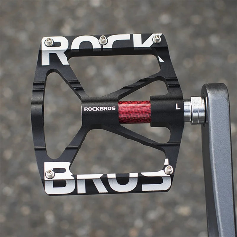 ROCKBROS Bicycle Pedals Alloy Bearings Cycling Pedals Platform Bike Flat Pedal Pedals Reflective Anti-slip MTB Bike Accessories by Rockbros – DoGoodCo product photo 4