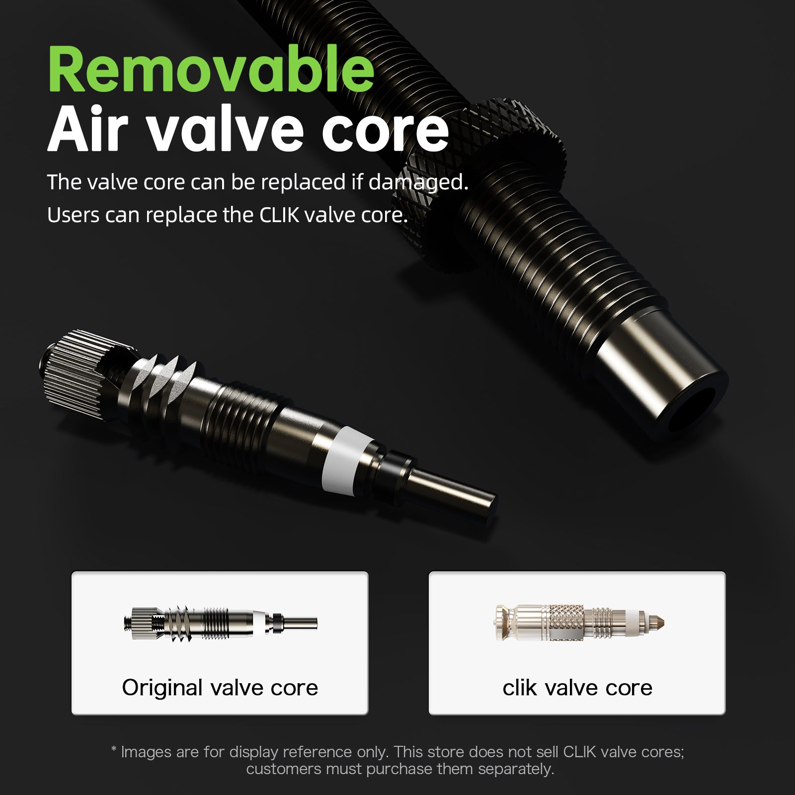 CYCLAMI TPU MTB tube removable air valve core