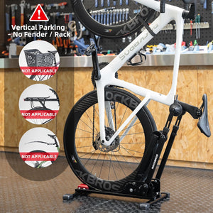 ROCKBROS Bike Stand Floor Foldable Bike Parking Stand 2-in-1 Adjustable Vertical Bicycle Holder Rack for 24"-29" Mountain Road Bike Indoor Outdoor Garage Storage by Rockbros – DoGoodCo product photo 9