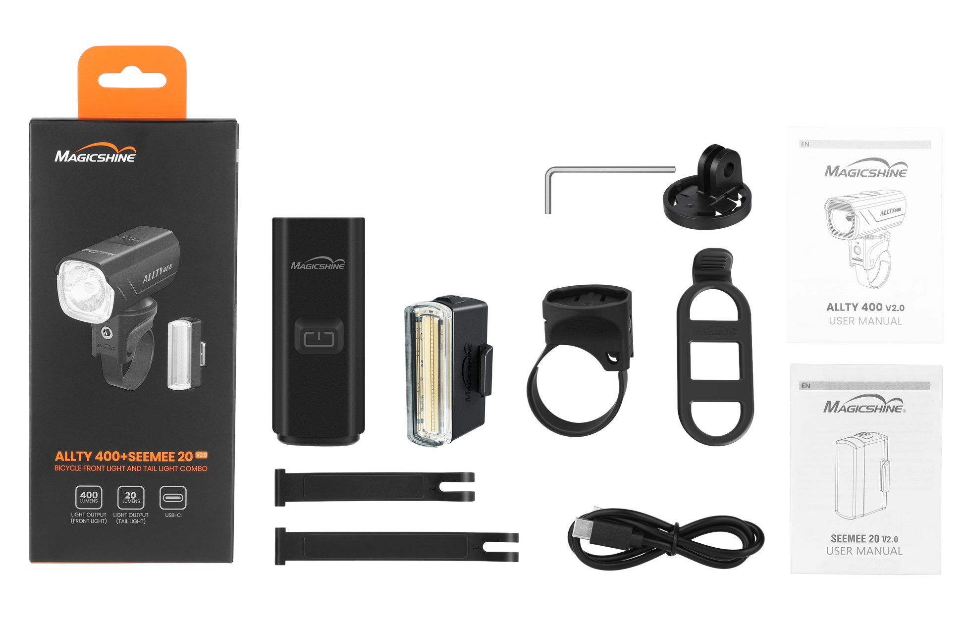Magicshine Allty 400 V2 + Seemee 20 V2 Combo Set by Magicshine – DoGoodCo product photo 1