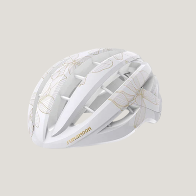 Sunrimoon CS-57 White Magnolia 3D Grid Cycling Helmet