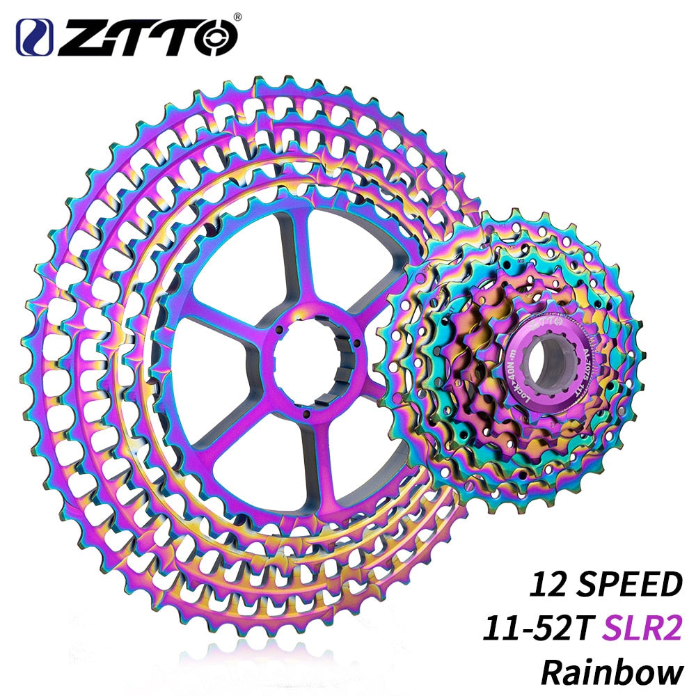 ZTTO 12 Speed 11-52T SLR2 Rainbow Cassette