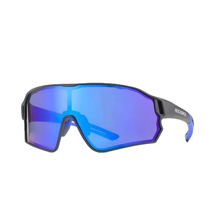ROCKBROS Photochromic Cycling Sunglasses Blue Road Bike UV400 Bicycle Eyewear MTB Mountain Bicycle Cycling Goggles