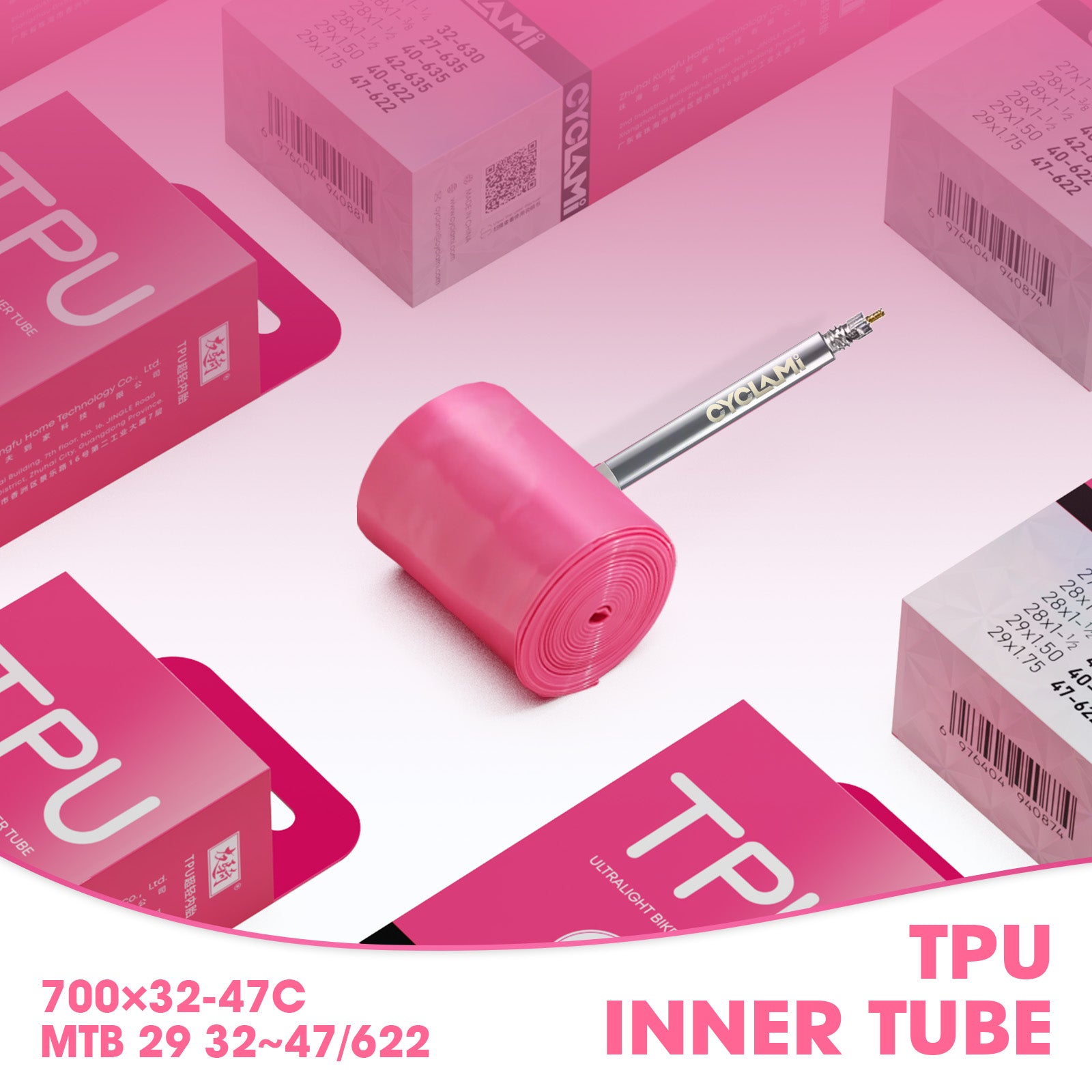 CYCLAMI 46g Pink TPU Gravel 32-47C (Gravel) 45mmMetal Valve by Cyclami – DoGoodCo product photo 7