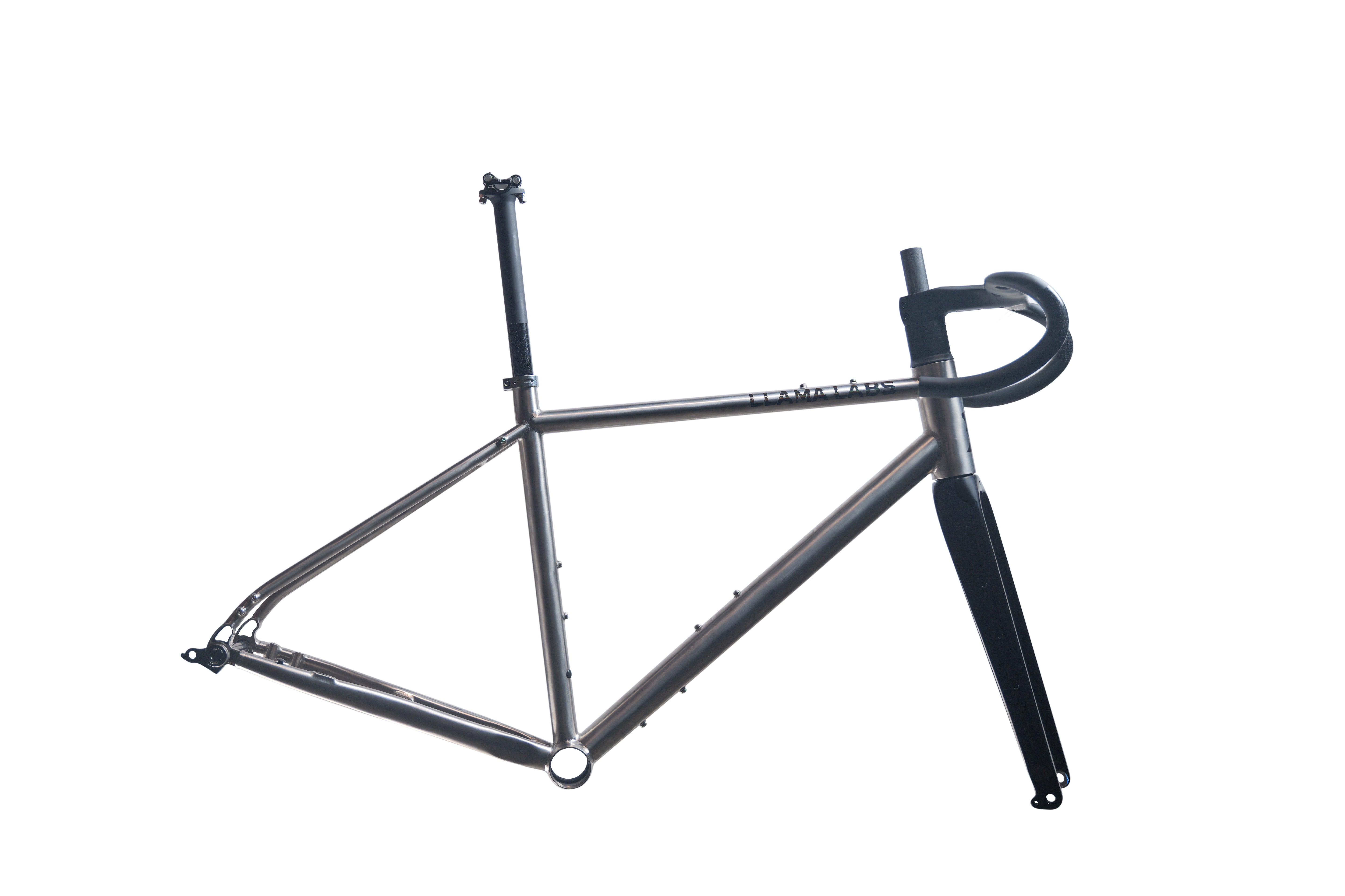 Llama Labs Special Edition Gravel Titanium Frame, Carbon Fork, Integrated Handlebar & Seat Post