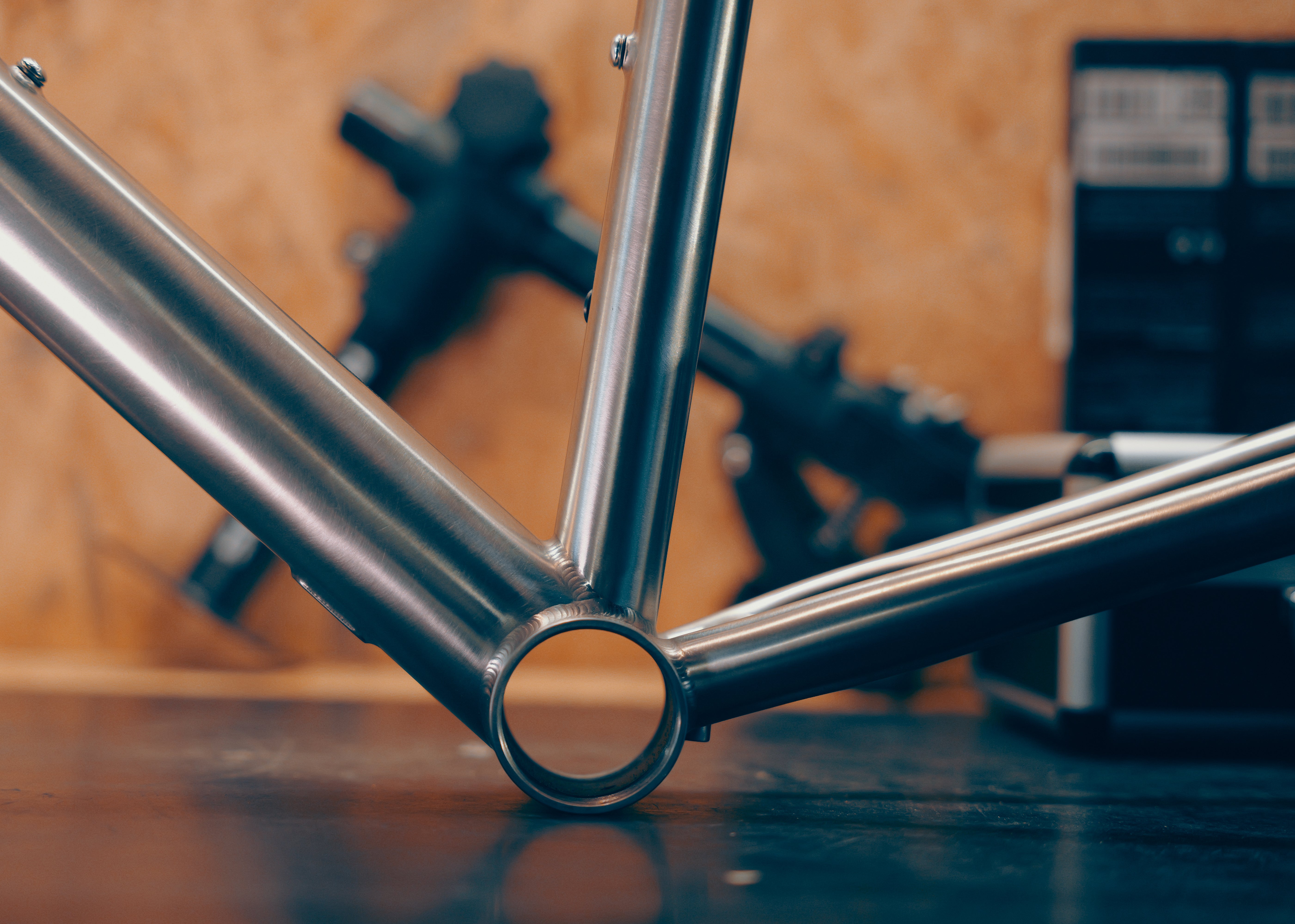 Llama Labs Special Edition Titanium Frame, Carbon Fork, Integrated Handlebar & Seat Post by LLama Labs – DoGoodCo product photo 7