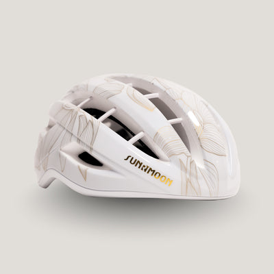 Sunrimoon CS-57 White Magnolia 3D Grid Cycling Helmet