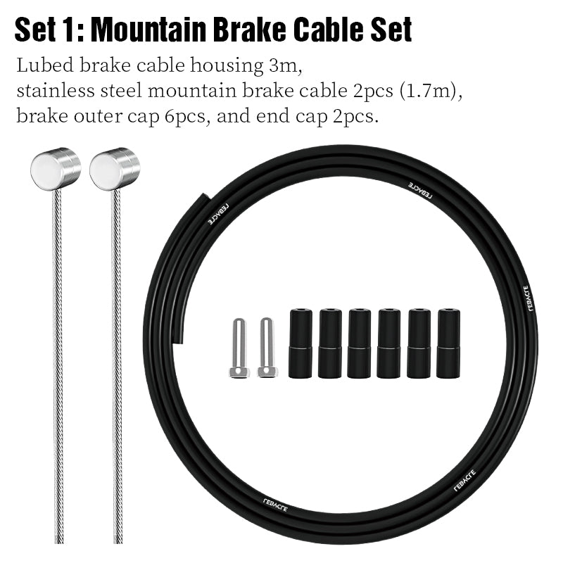 LeBycle Stainless Steel MTB Brake Set