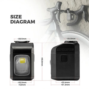 Bike Front Light with Remote Digital Display 1600LM 4000mAh IPX6 - M8 by Rockbros – DoGoodCo product photo 8