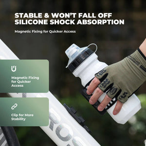 ROCKBROS Hot Sale Portable Outdoor Road Bike Silicone Magnetic Water Bottle Cage Lightweight Adjustable Durable Bicycle Holder by Rockbros – DoGoodCo product photo 3