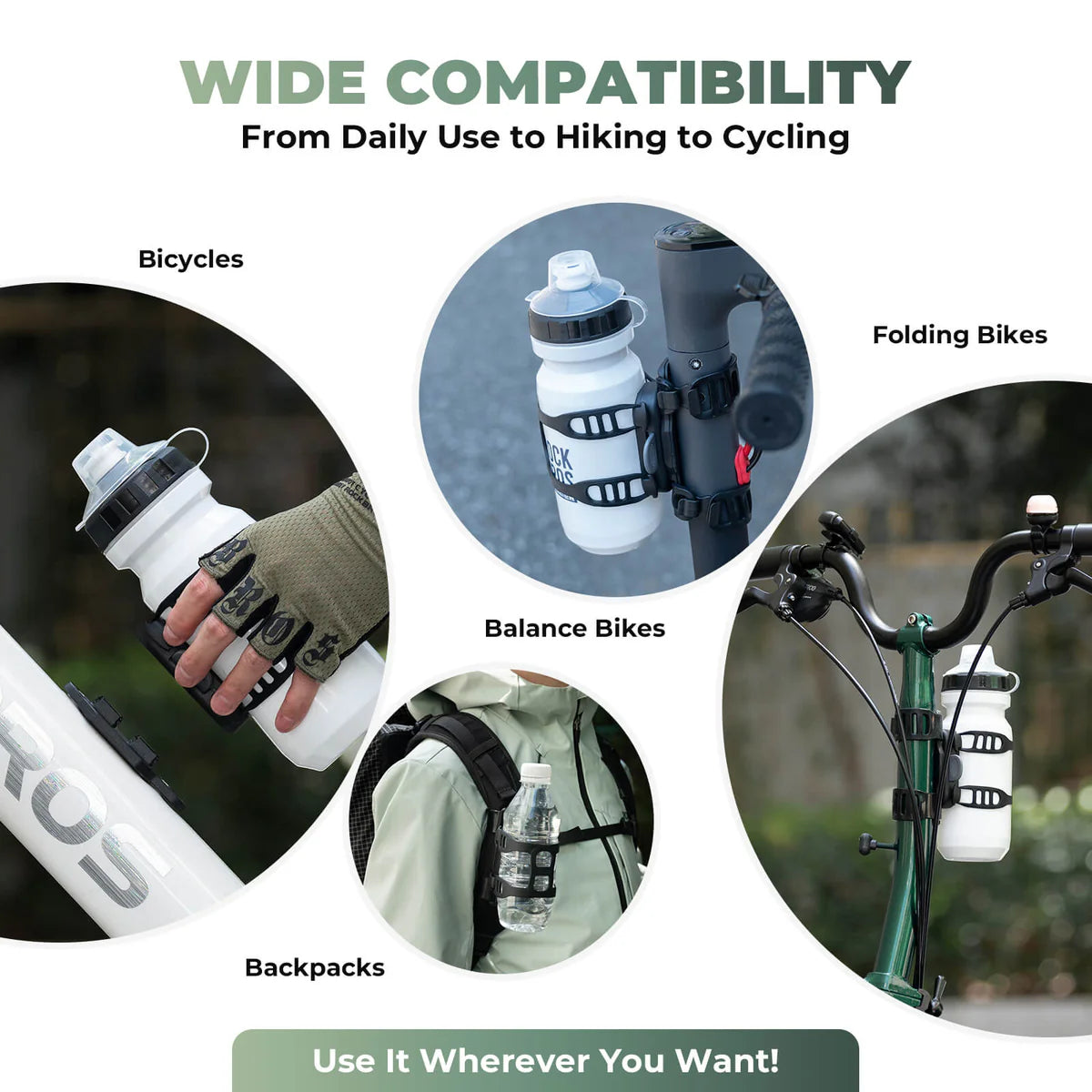 ROCKBROS Hot Sale Portable Outdoor Road Bike Silicone Magnetic Water Bottle Cage Lightweight Adjustable Durable Bicycle Holder by Rockbros – DoGoodCo product photo 6