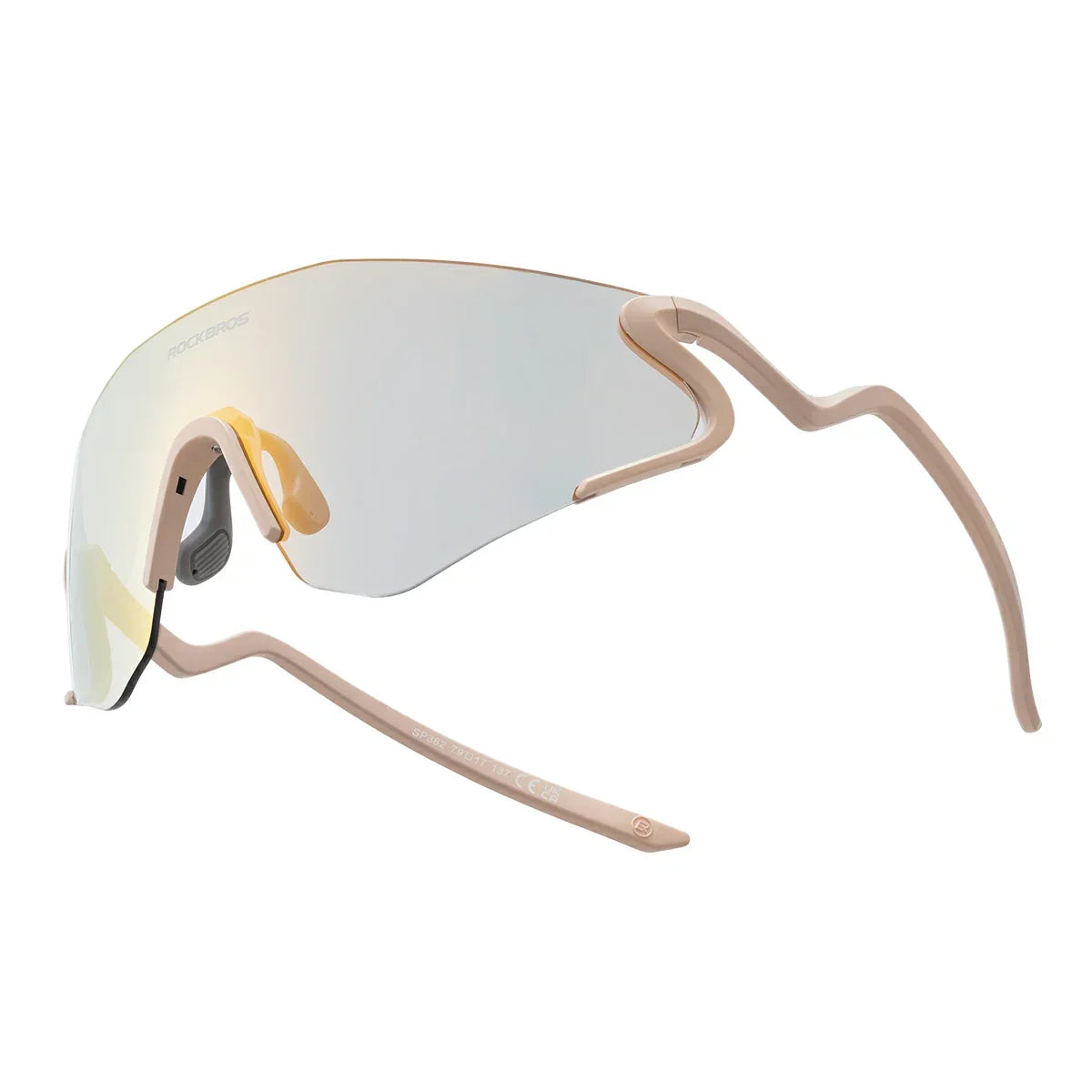 ROCKBROS SP382 Photochromic Cycling Sunglasses – Gold Lens UV400